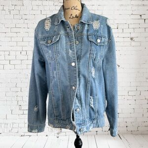 Distressed Denim Jacket
